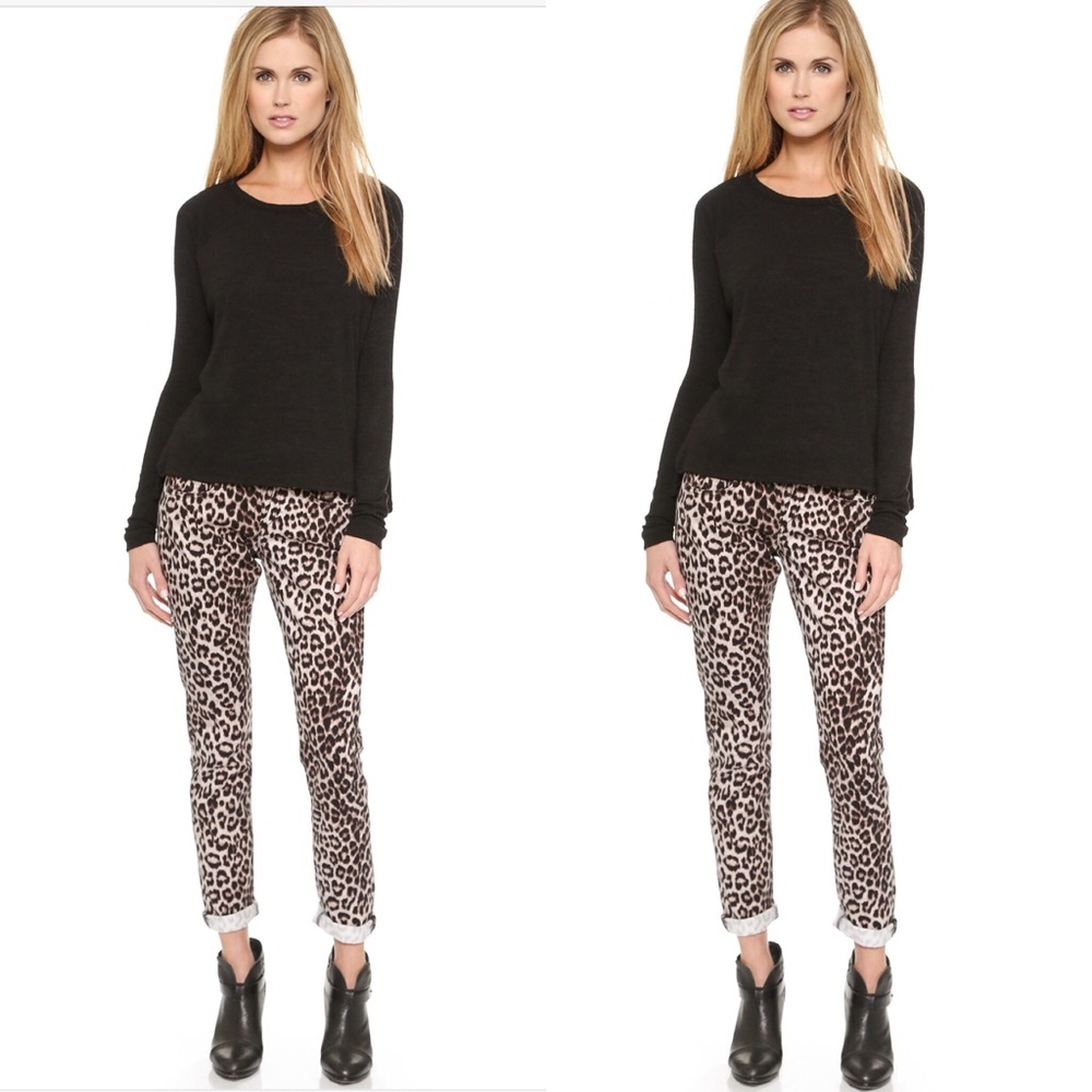 •Rag & Bone Boyfriend Snow Leopard Jenas•